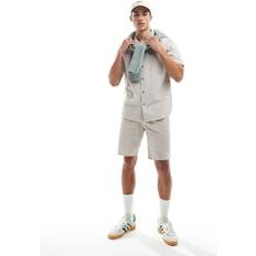 Grey - Oxford Shirts Only & Sons Onseye Shirt Co-Ord Beige