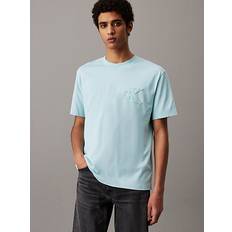 Calvin Klein Gröna Överdelar Calvin Klein Logo Appliqué T-shirt - Green