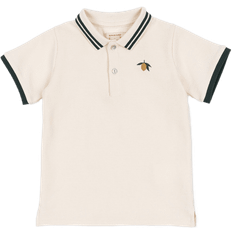 Ekologiska Pikétröjor Barnkläder Konges Sløjd Florian Polo Shirt - Antique White