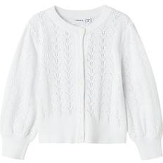 Hvid Trøjer Børnetøj Name It Cardigan - Bright White
