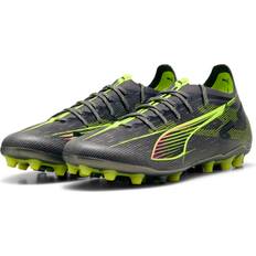 Ortholite - Unisex Fotbollsskor Puma Ultra 5 Ultimate MG Football Boots - Matte Aged Silver/Gul