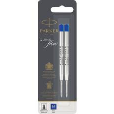 Ballpoint Pen Refills Medium Point Blue QUINKflow Ink 2 Count