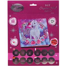 Diamond Paintings CRYSTAL ART Unicorn Diamond Painting Card Kit 18 x 18 cm