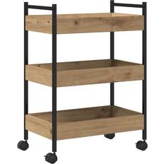 VidaXL Rullbord vidaXL Kitchen Artisan Oak 50 x 30 x 70 cm Trolley Table