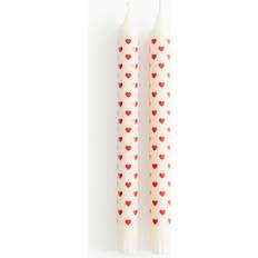 H&M 2-Pack Mönstrat Ljus - Vit Stearinljus