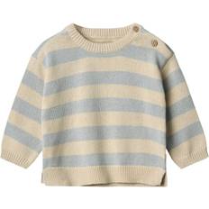 Knitted Sweaters Wheat Strikpullover Morgan - Blue Stripe