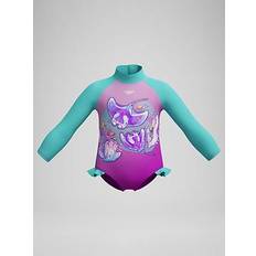 Pink Bathing Suits Speedo Girls Digital Long Sleeve Swimsuit - Blue/Pink