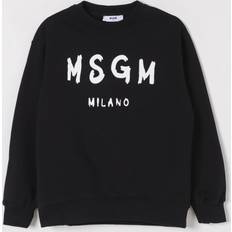 Black Knitted Sweaters Children's Clothing MSGM Sweater Kids - Black
