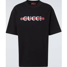 Gucci T-shirts Gucci Logo T-Shirt - Black