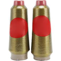 Zeblaze 2 Pcs Metallic Embroidery Thread 3500yd Polyester Fadeless Gold Color Embroidery Machine Thread