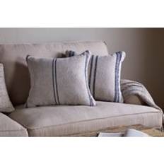 Nkuku Tendali Linen Stripe 50 x 50 cm Navy Cushion Cover