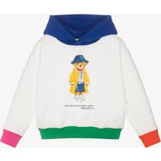 Ralph Lauren Hoodies Børnetøj Ralph Lauren Cotton Polo Bear Hoodie - White