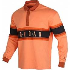 Jordan Polo Shirts Jordan Casual Long Sleeves Polo Shirt - Orange