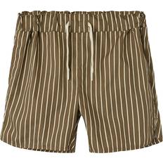 Økologisk bomuld Badebukser Børnetøj Name It Fando Loose Badeshorts - Shitake