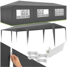 tectake Gazebo Miramas 8 Side Panels 9x3m Grey