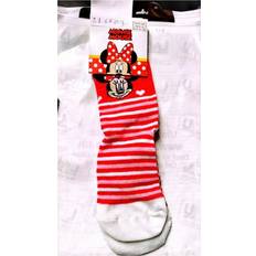 Red Underwear Disney Childrens Kids Minnie Mouse Socks - White/Red