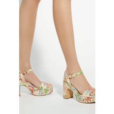 Fabric - Women Heeled Sandals Dune London Monotone Block Heel Sandal - Multi
