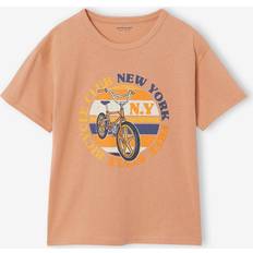 T-Shirt with Graphic Motifs for Boys - Orange