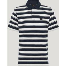 Belstaff Pikétröjor Belstaff River Polo Men's Cotton Pique - Dark Ink/Natural