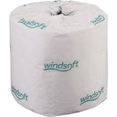 Cleaning Equipment & Cleaning Agents Windsoft 2400 Single Roll Two Ply Premium Bath Tissue Case of 24 Rolls