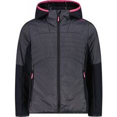 CMP Girl's Hybrid Jacket Fix Hood Syntetjacka Barn - Färg Blå