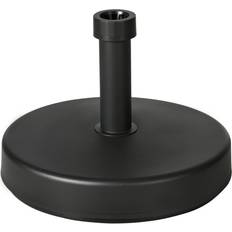 Basi per ombrelloni OutSunny Basamento per Ombrellone da Giardino in Plastica PP 18kg Ø45x33 cm