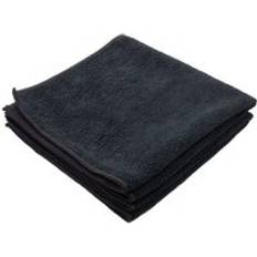 Black Cloths Buyaparcel X10 Pack 280gsm Black Illusion Microfibre Cleaning Cloth Buffing