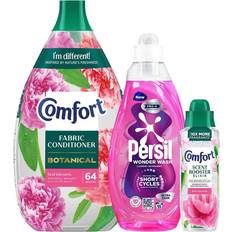 Cleaning Equipment & Cleaning Agents Persil Persil Liquid Detergent with Comfort First Blooms Fabric Conditioner and Scent Booster Elixir 64 and 65 Washes
