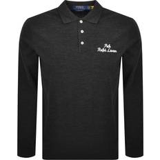 Ralph Lauren M Pikétröjor Ralph Lauren Classic Fit Logo Mesh Polo Shirt - Svart