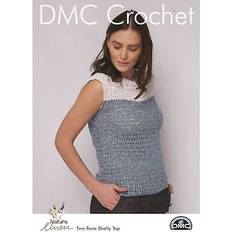 DMC Needlework Patterns DMC Natura Linen Crochet Pattern Two-Tone Shelley Top