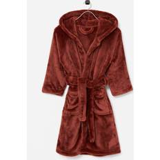 Ellos Badrock Thea Childrens Bathrobe - Röd
