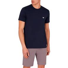 Emporio Armani Sovplagg Emporio Armani Endurance Bomull Kort Ärm Pyjamas - Blå/Lila