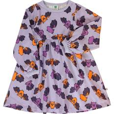 Småfolk Klänningar Småfolk Dress With Bats - Orchid Petal