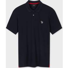 PS Paul Smith Cotton-Piqué Zebra Logo Polo Shirt - Blue