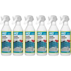 HG 6 x Mould Remover Foam Spray 500ml 0.13gal 16.9fl oz
