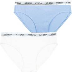 Knickers Athena Ultra Soft Briefs Set of 2 - White Blue