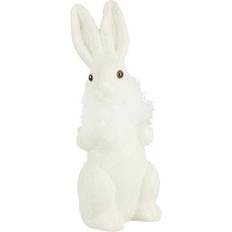 Plastic Easter Decorations Glittery Bunny Pink Easter Decoration