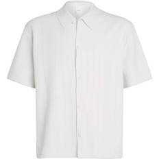 Mesh Skjortor Calvin Klein Jacquard Mesh Short Sleeve Shirt - Blue