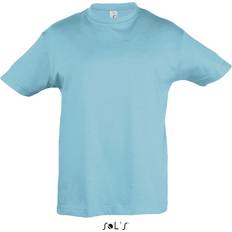 Regent Barn T-Shirt 150g Med Logotyp - Atollblå