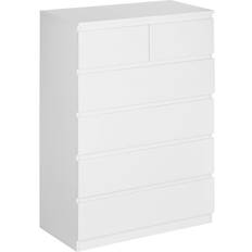 Cómodas Homcom Moderno con 6 Cajones 50 kg Cómoda