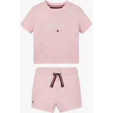 Pink Other Sets Tommy Hilfiger Girls Pink Cotton Baby T-Shirt & Shorts Set - Pink