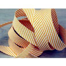 Yarn & Needlework Supplies Essential Trimmings Stripe Bias Binding Tape Yellow
