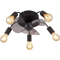 Globo Takfläktar Globo Deckenventilator Wohnzimmerlampe Vor Rücklauf Fernbedienung d 42 cm