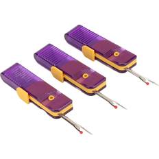 3 Pcs Seam Rippers 180 Degree Rotation Folding Purple Thread