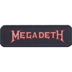 Patches & Appliqués Megadeth Logo Outline Iron On Patch One Size Noir/Rouge