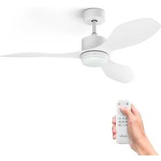 White Ceiling Fans UFESA Ceiling Fan BUTAN White 30 W Ø132 cm