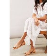 Rose Gold Low Shoes Dorothy Perkins Maddie Open Toe Ballet Pumps - Rose Gold