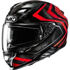 HJC F71 Carbon Nevio Helmet - Black/Red Adult