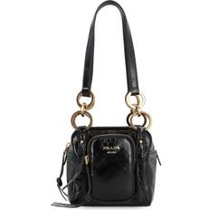 Prada Tasker Prada Uld Elegant Håndtaske Uld - Sort