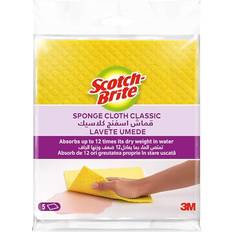 Scotch-Brite Sponge Cloth Classic Yellow Pack 5